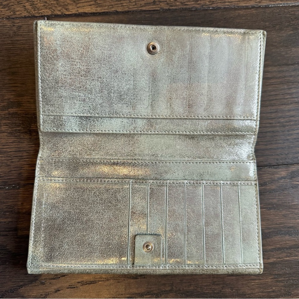 Balenciaga Shimmer Leather Milkyway Papier Flap Long 
Wallet - Picture 7 of 15